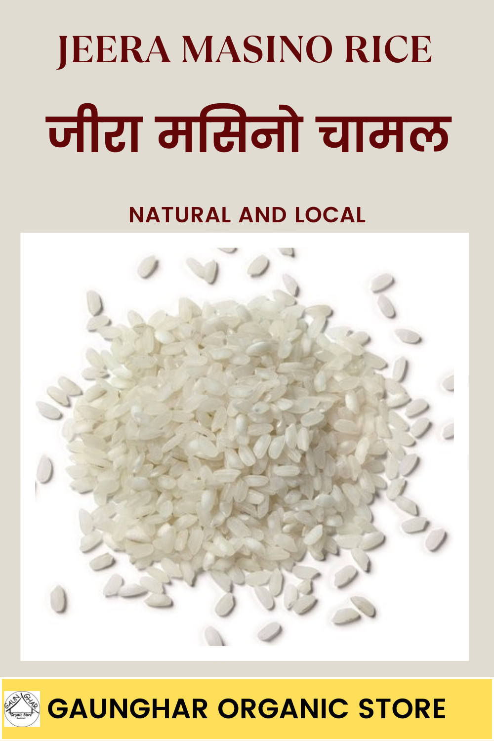 Local Jeera Masino Rice 5 Kg